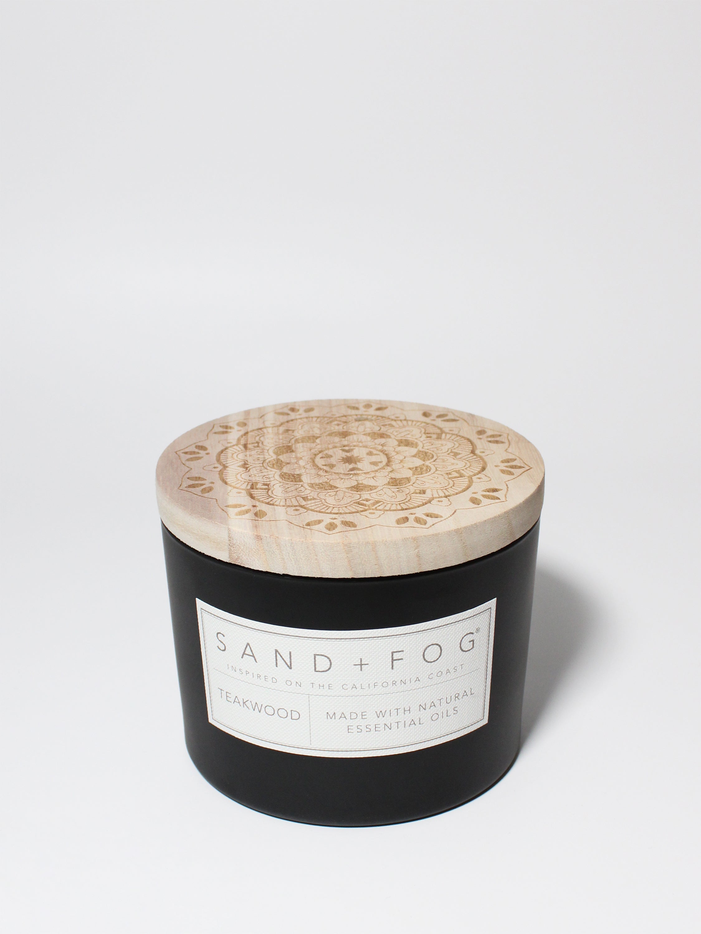 Teakwood 12oz scented candle