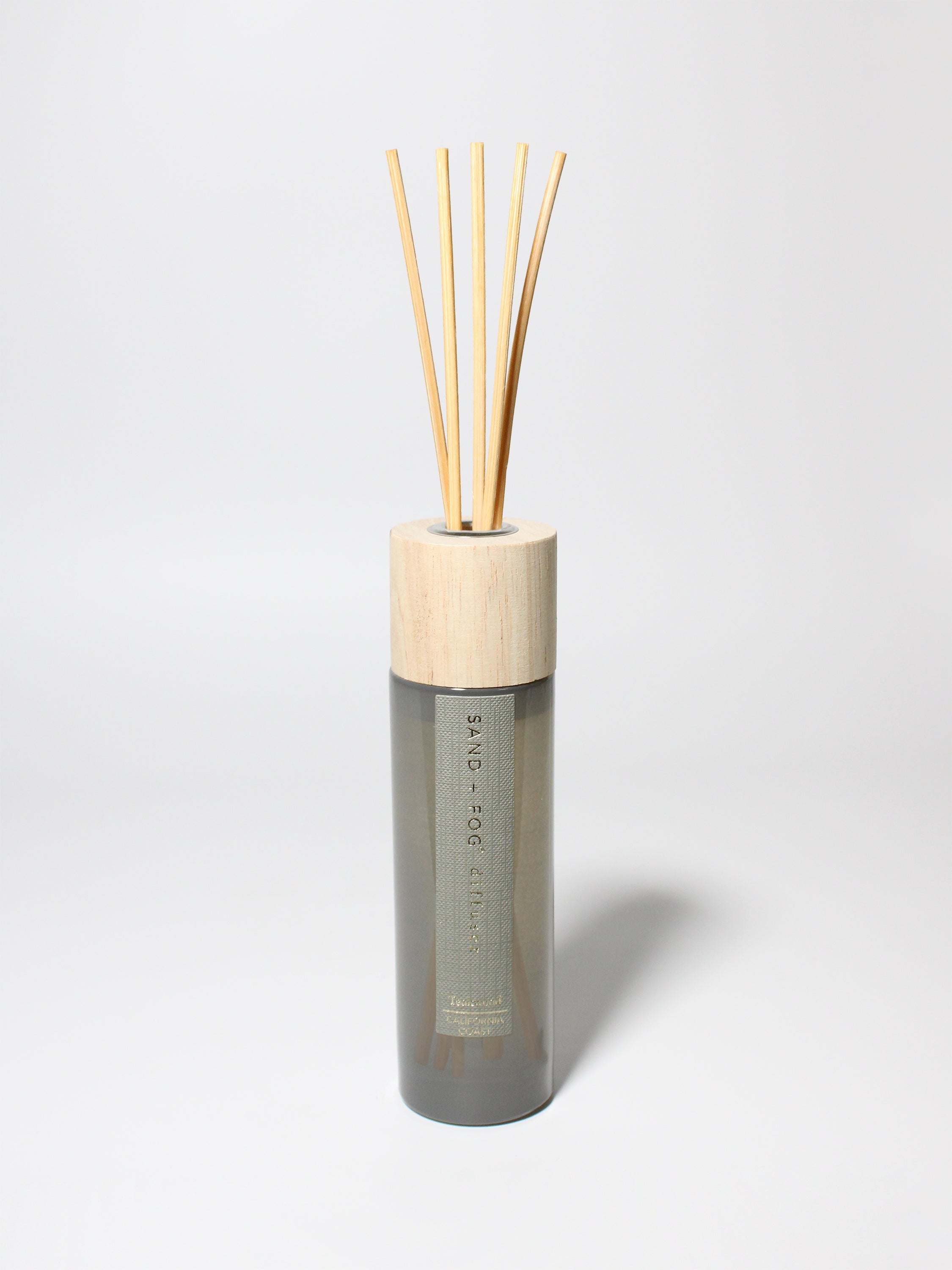 Teakwood reed diffuser Gray Glass with Wood lid