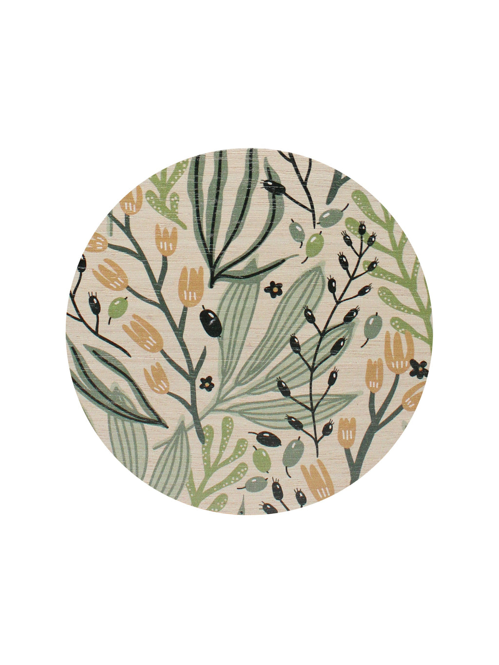 Sage & Sea Salt 12 oz scented candle Sage vessel with Painted Floral lid