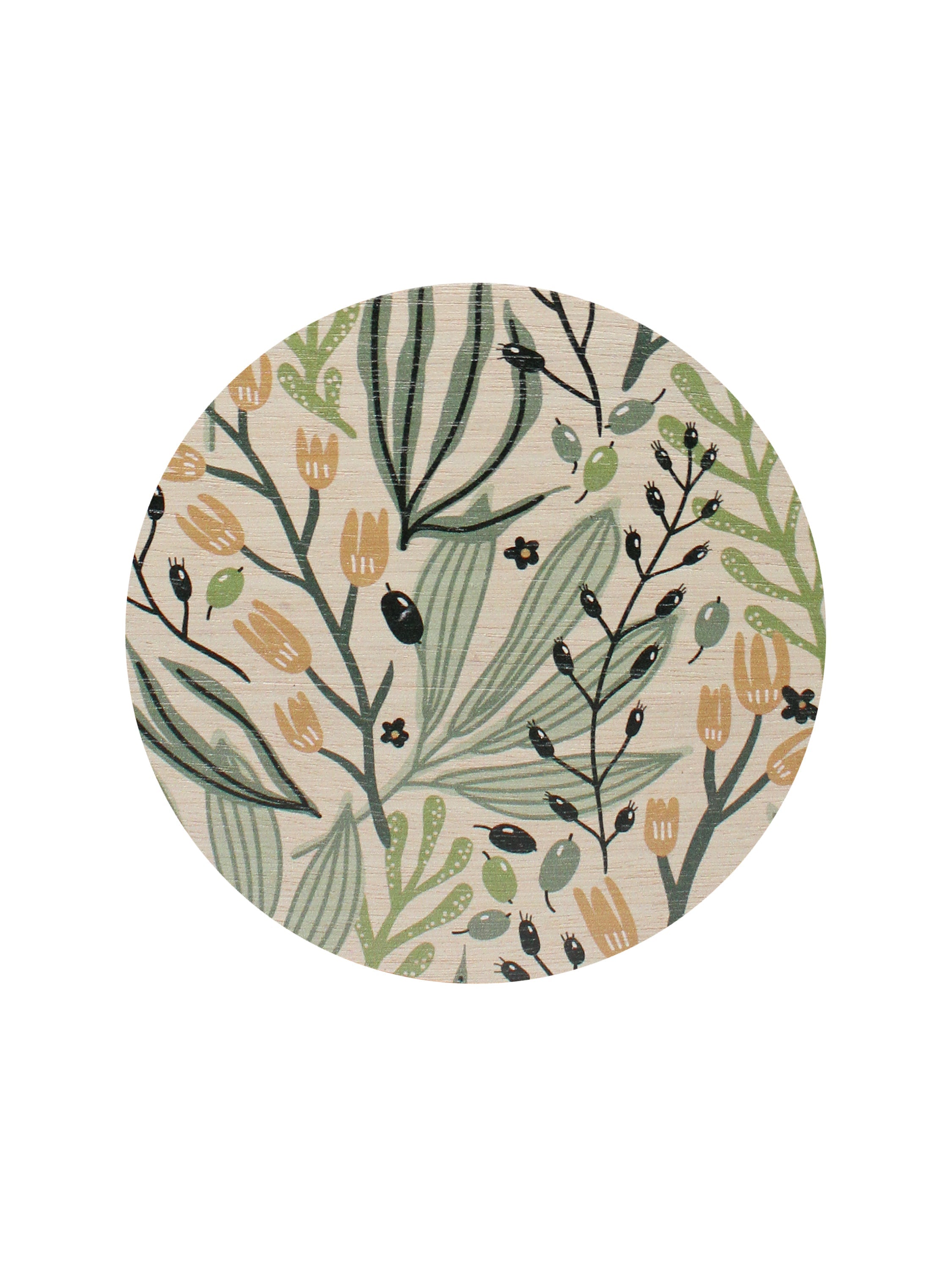 Sage & Sea Salt 12 oz scented candle Sage vessel with Painted Floral lid