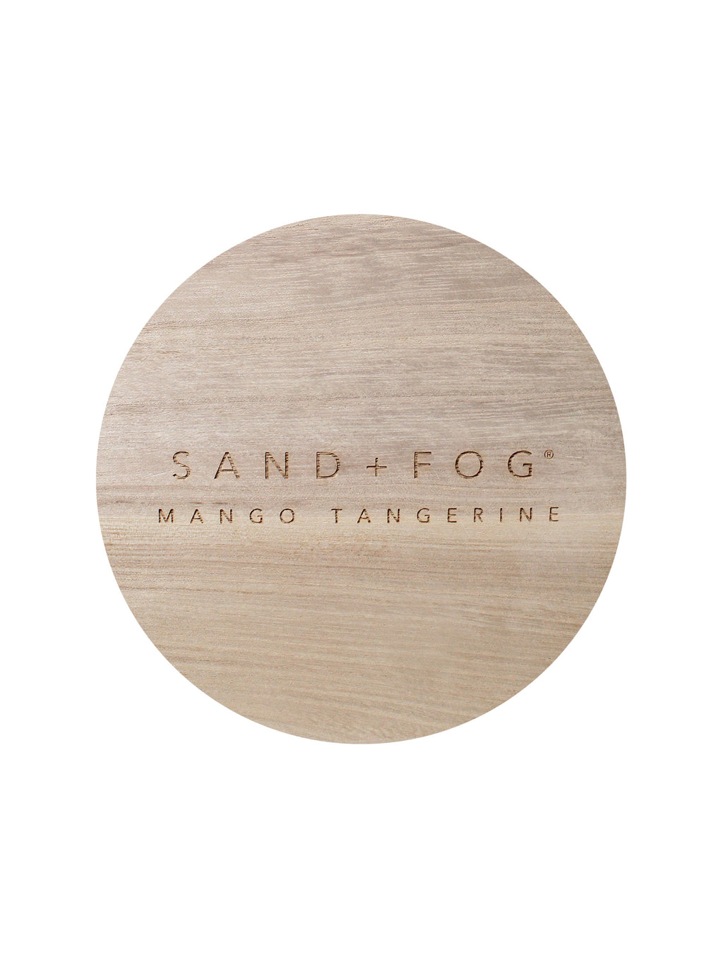 Mango Tangerine 23 oz scented candle Black vessel with Sand+Fog wood lid