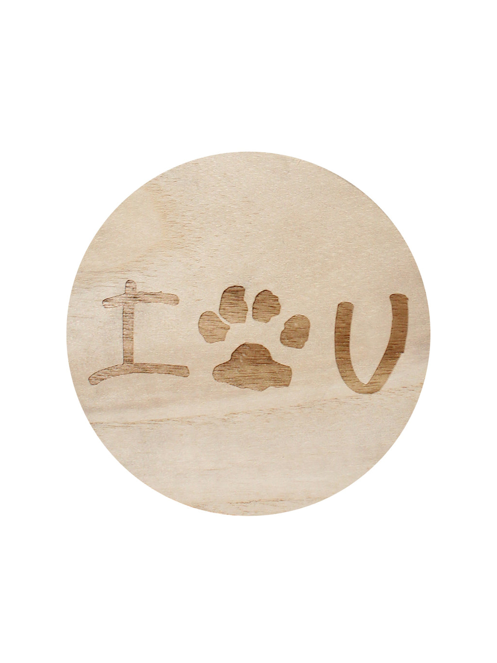 Sand + Paws Tropical Citrus 12 oz scented candle White vessel with I PAW YOU carved lid