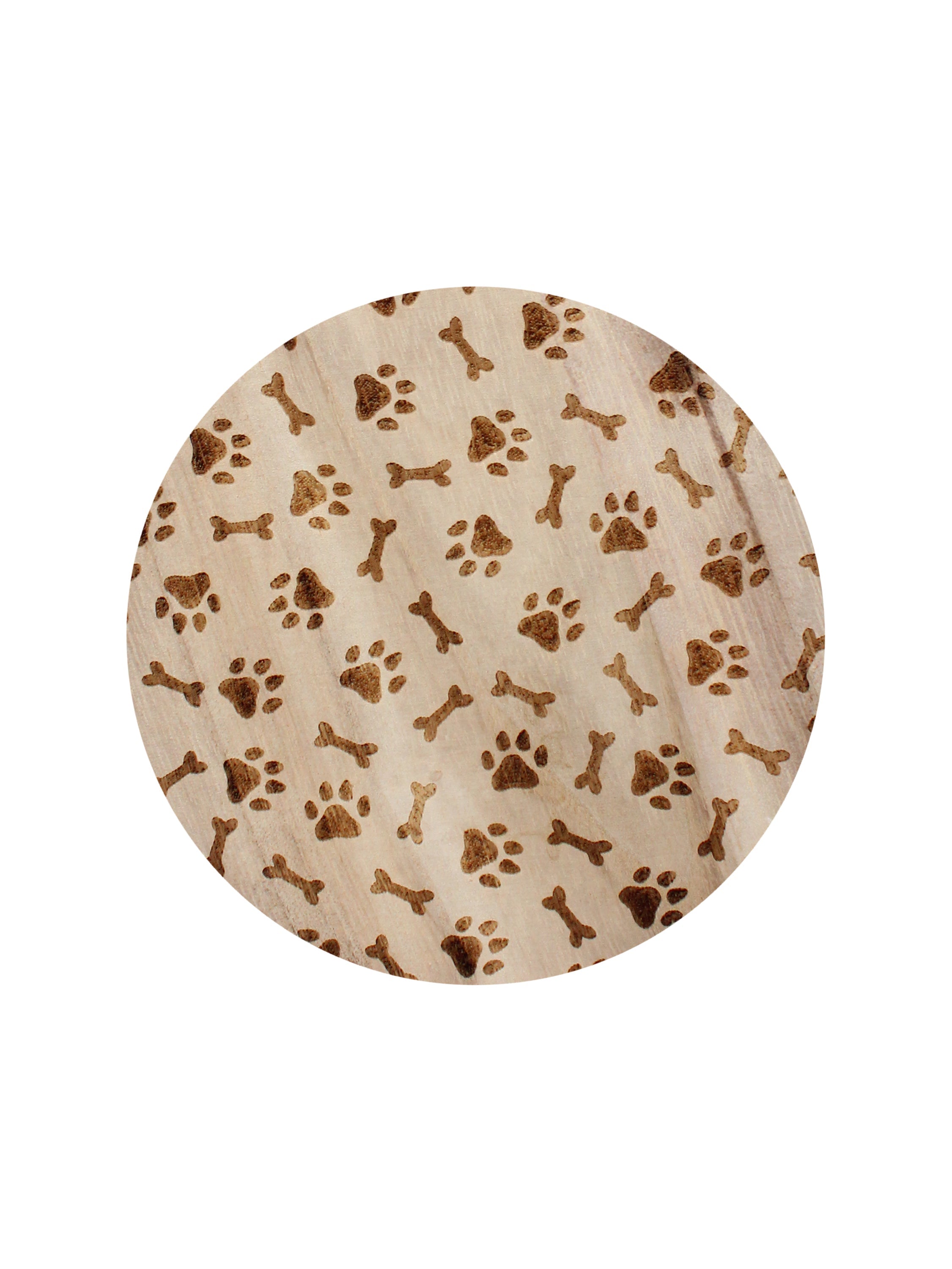 Sand + Paws Ocean & Sea Salt 12 oz scented candle Seaglass vessel with Carved Paws and Bones lid