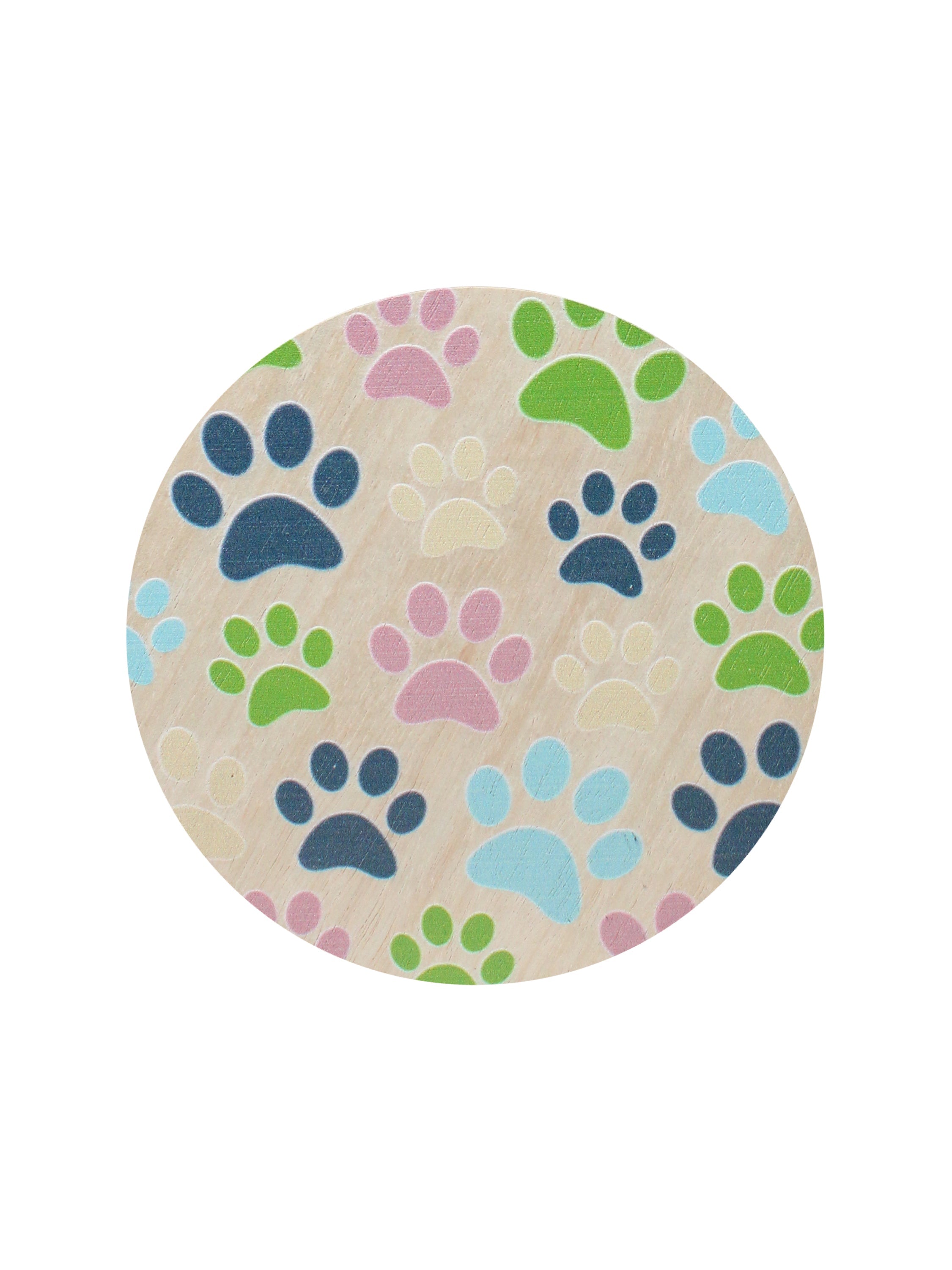 Sand + Paws Newport 12 oz scented candle Ink vessel with Painted Paw Print lid