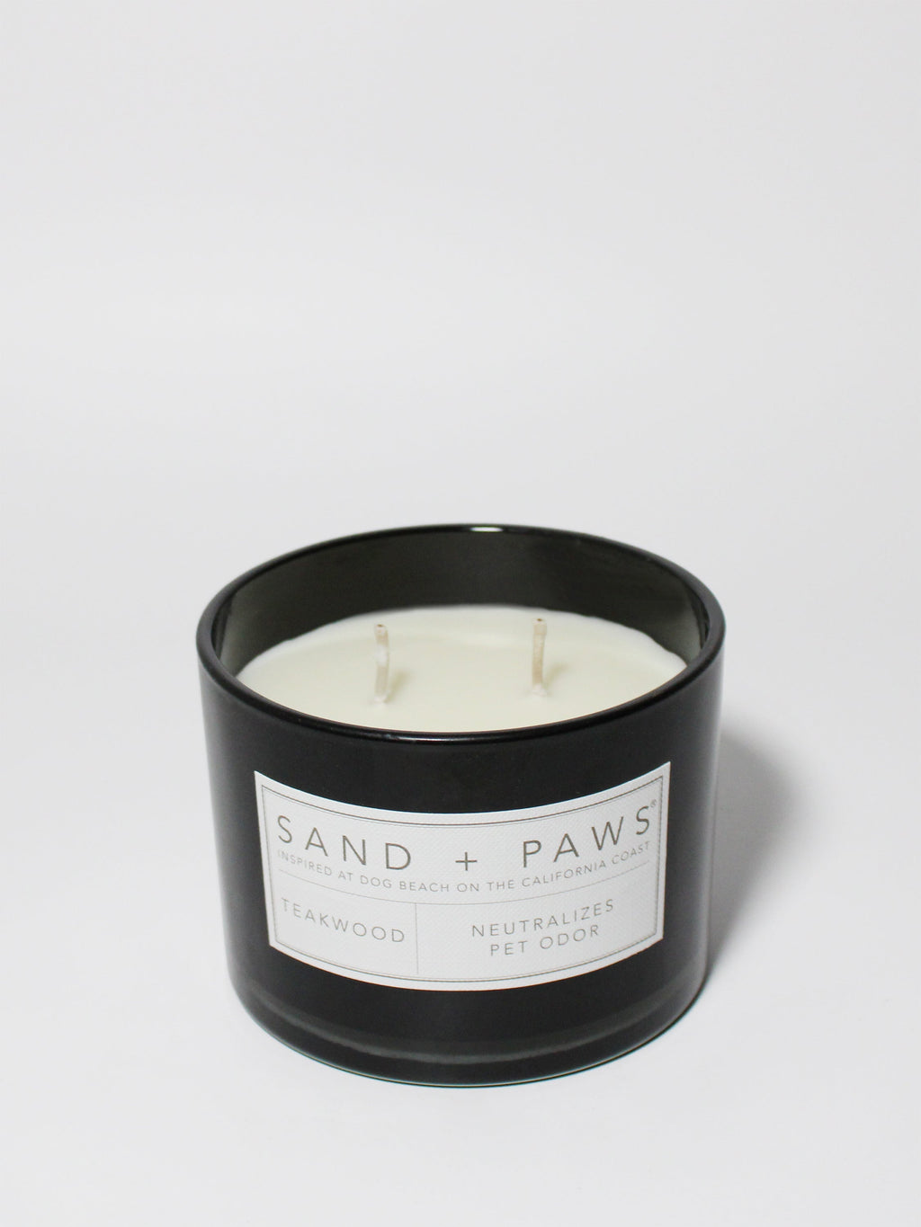 Sand + Paws Teakwood 12 oz scented candle