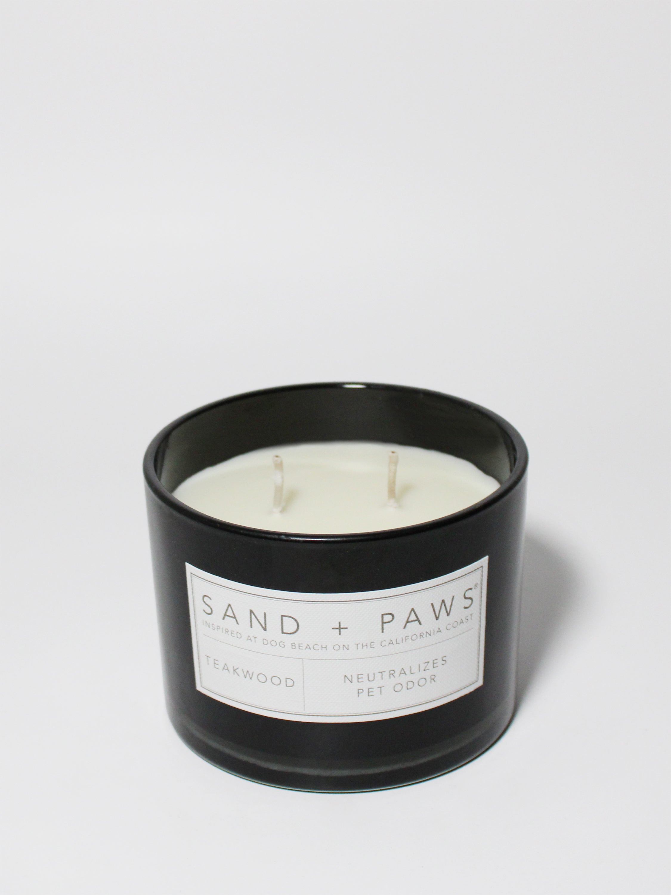 Sand + Paws Teakwood 12 oz scented candle