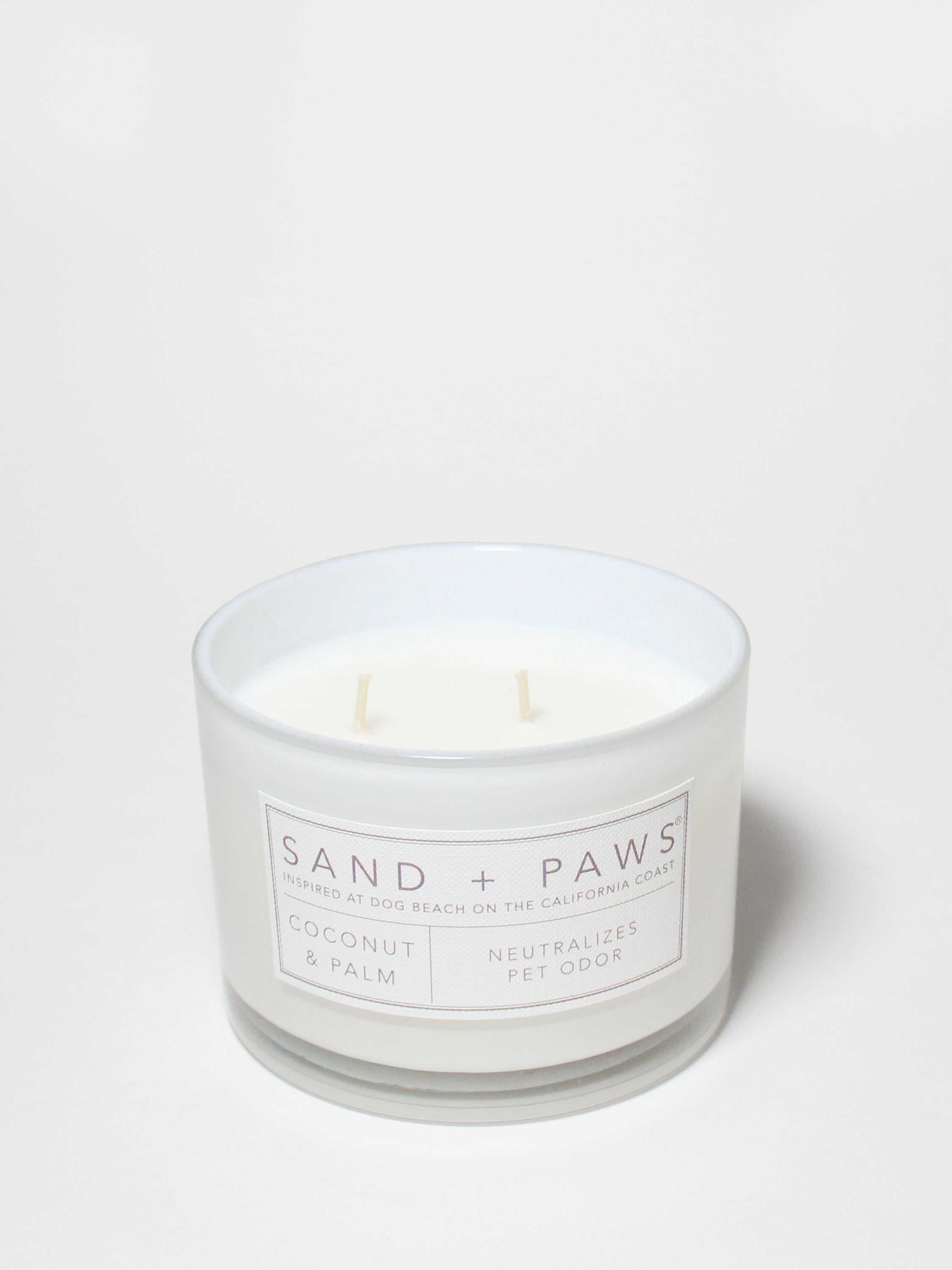 Sand + Paws Coconut & Palm 12 oz scented candle