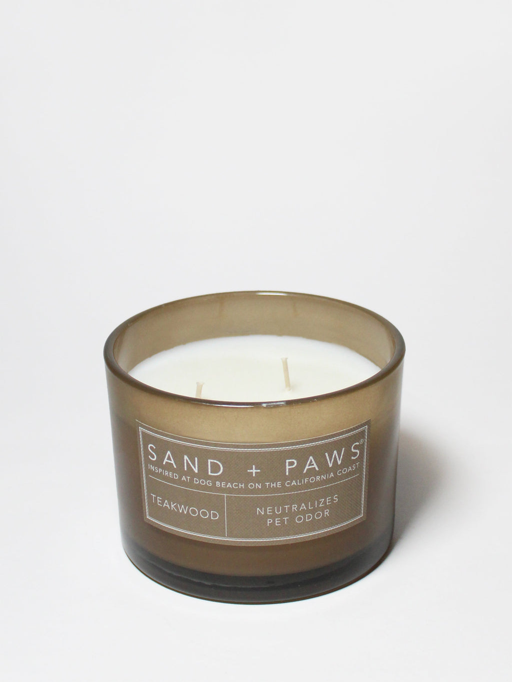 Sand + Paws Teakwood 12 oz scented candle