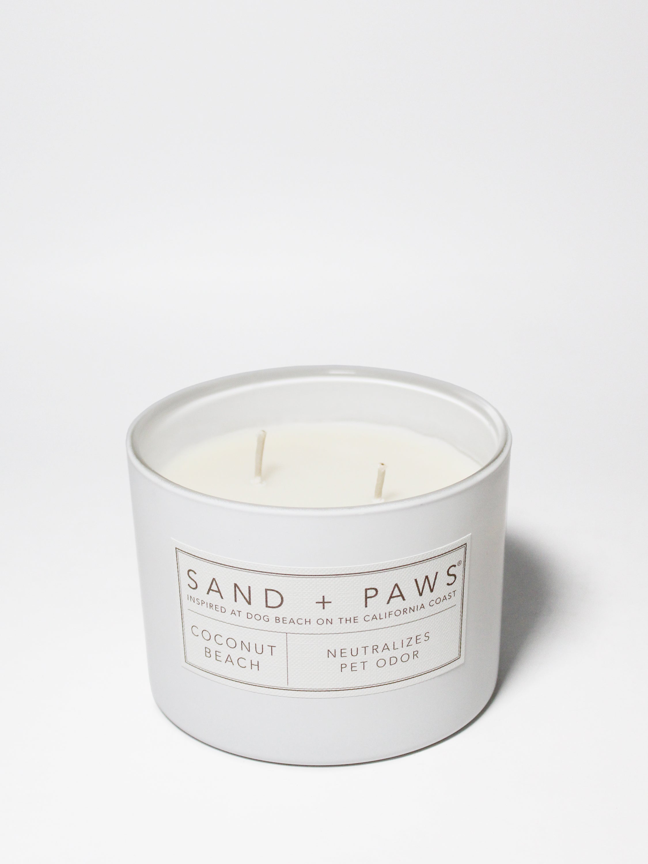 Sand + Paws Coconut Beach 12 oz scented candle