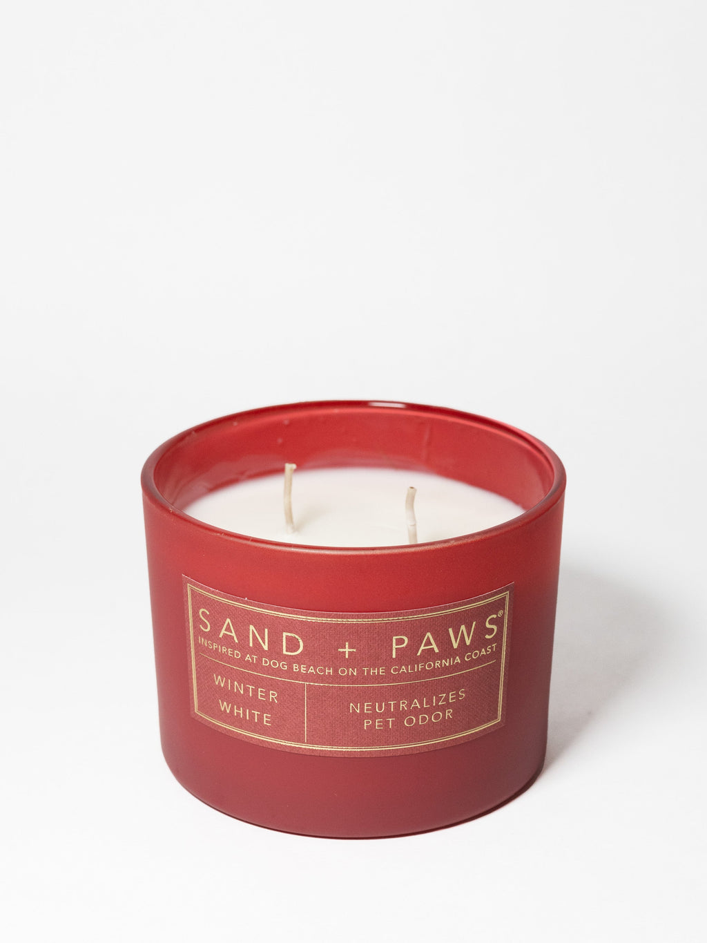 Sand + Paws Winter White 12 oz scented candle