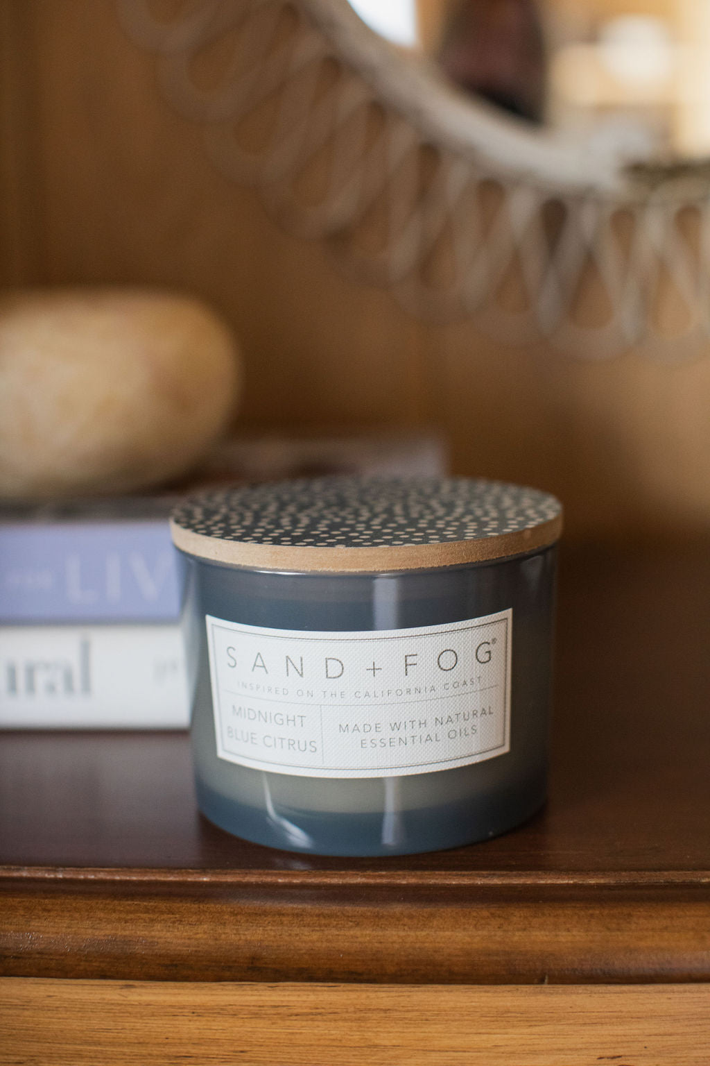 Midnight Blue Citrus 12 oz scented candle