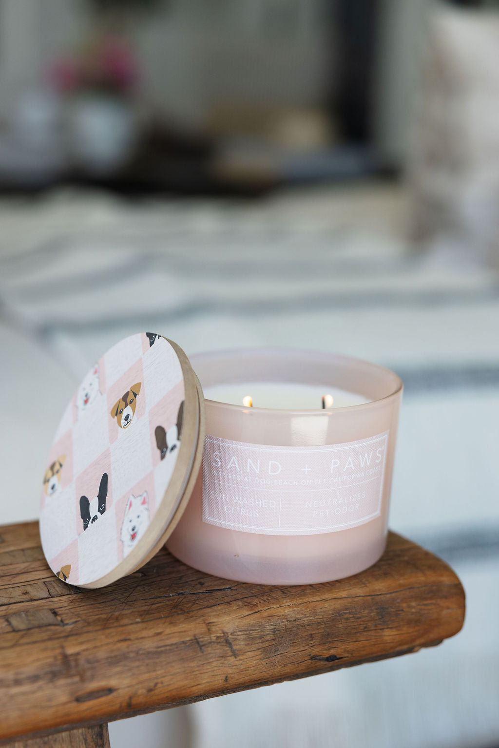 Sand + Paws Sun Washed Citrus 12 oz scented candle