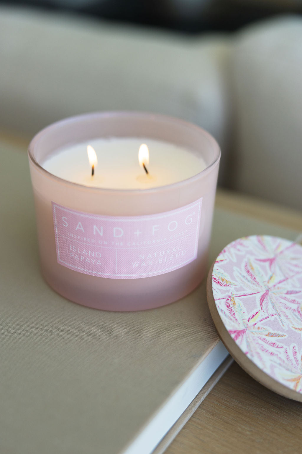 Island Papaya 12 oz scented candle
