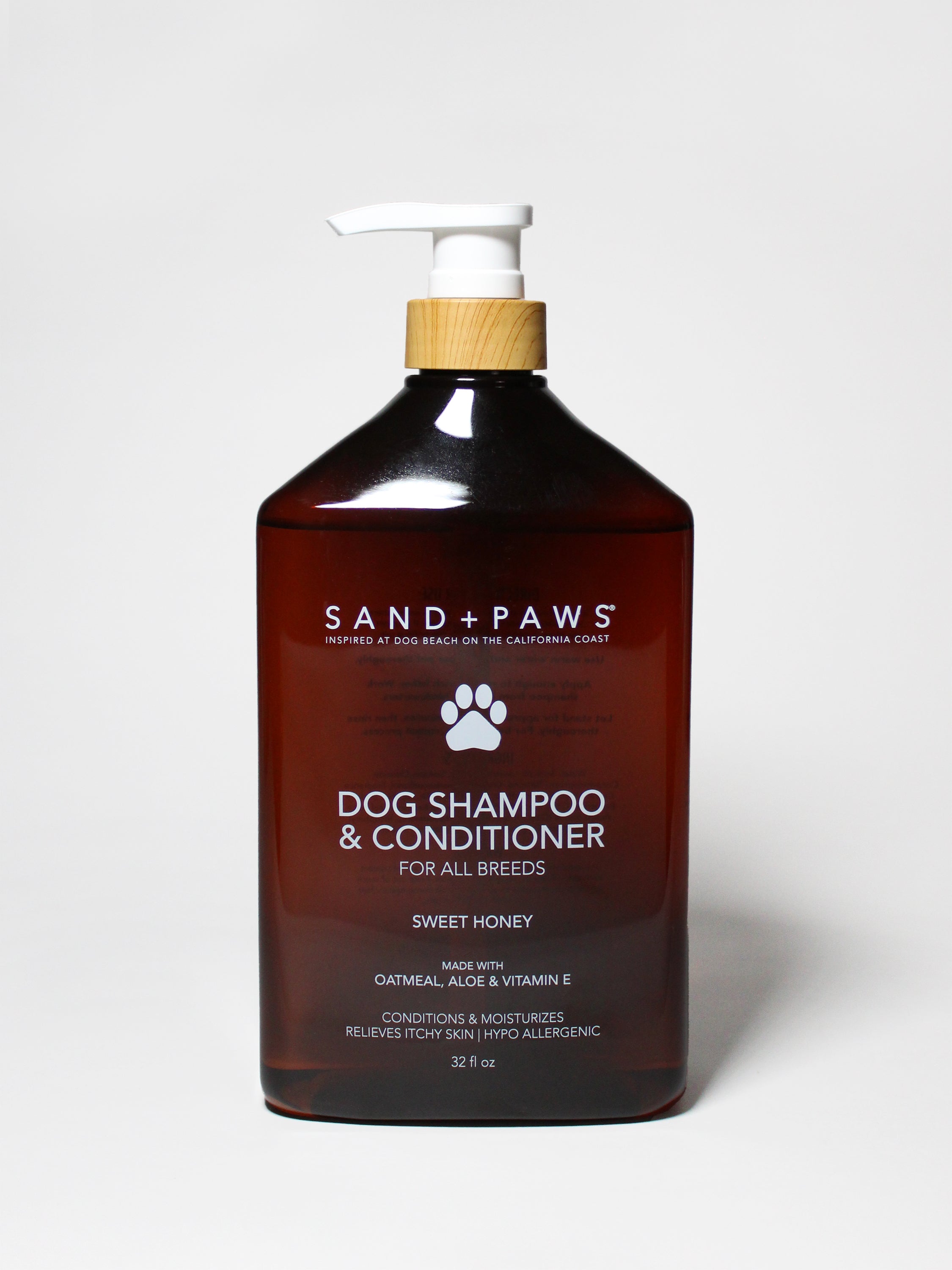 Sand + Paws Pet Shampoo & Conditioner - Sweet Honey