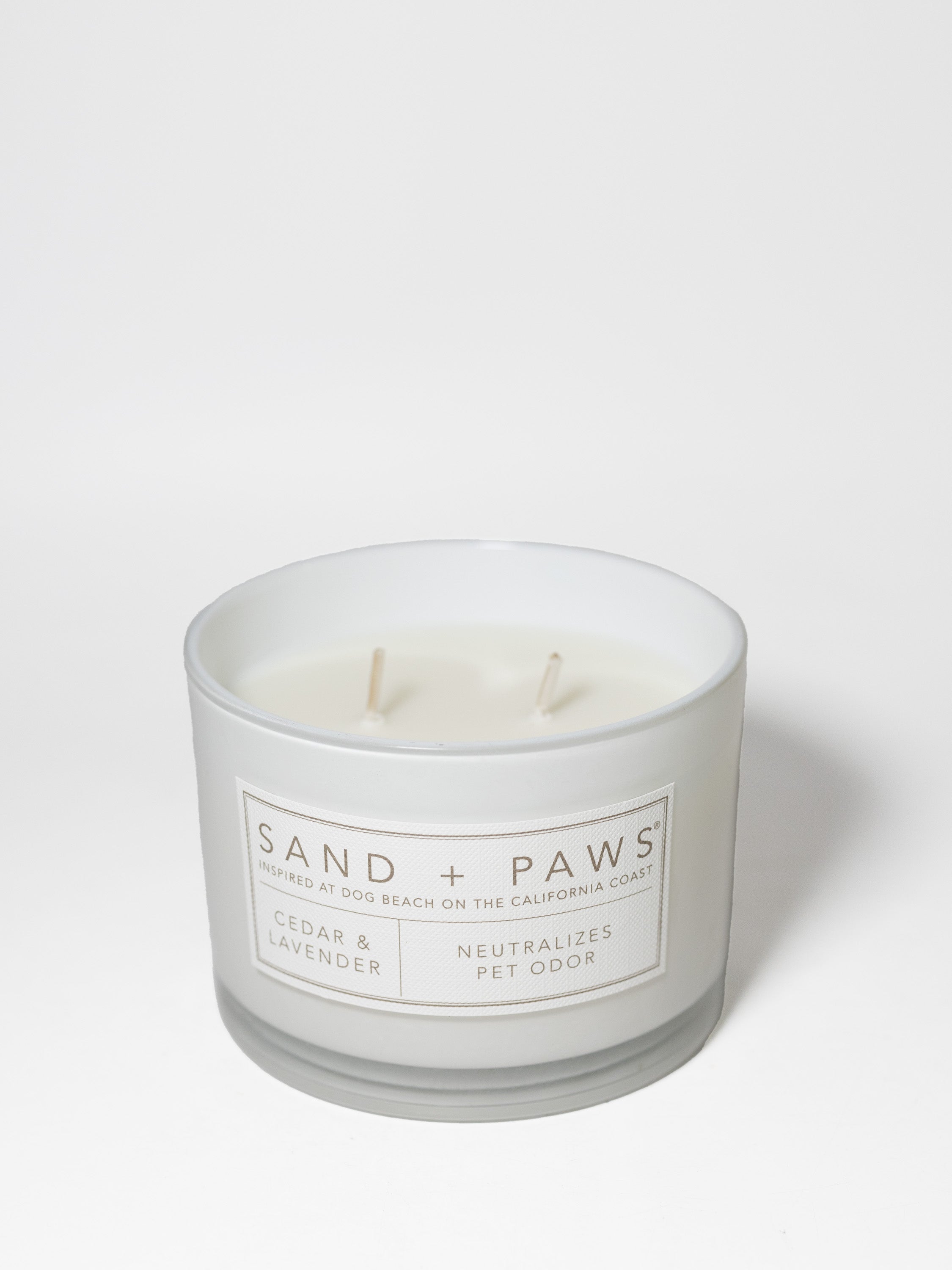 Sand + Paws Cedar & Lavender 12 oz scented candle