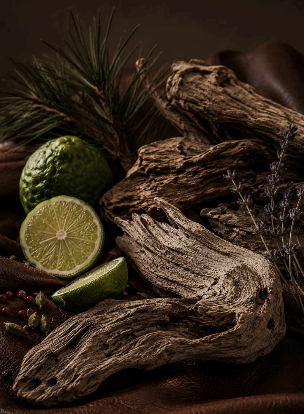 Driftwood & Leather 50ml Perfume Oil Dropper