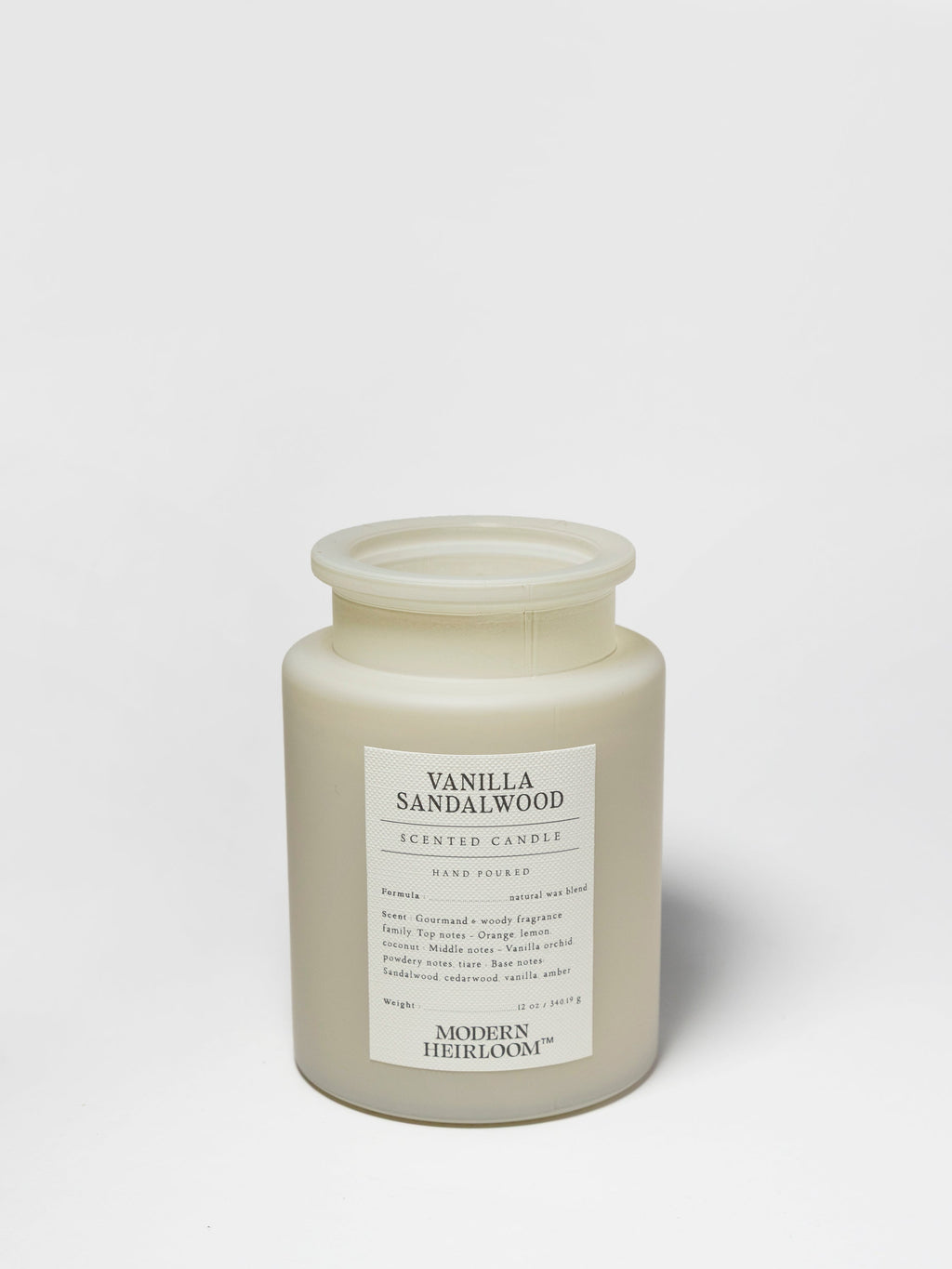 Vanilla Sandalwood 12 oz scented candle