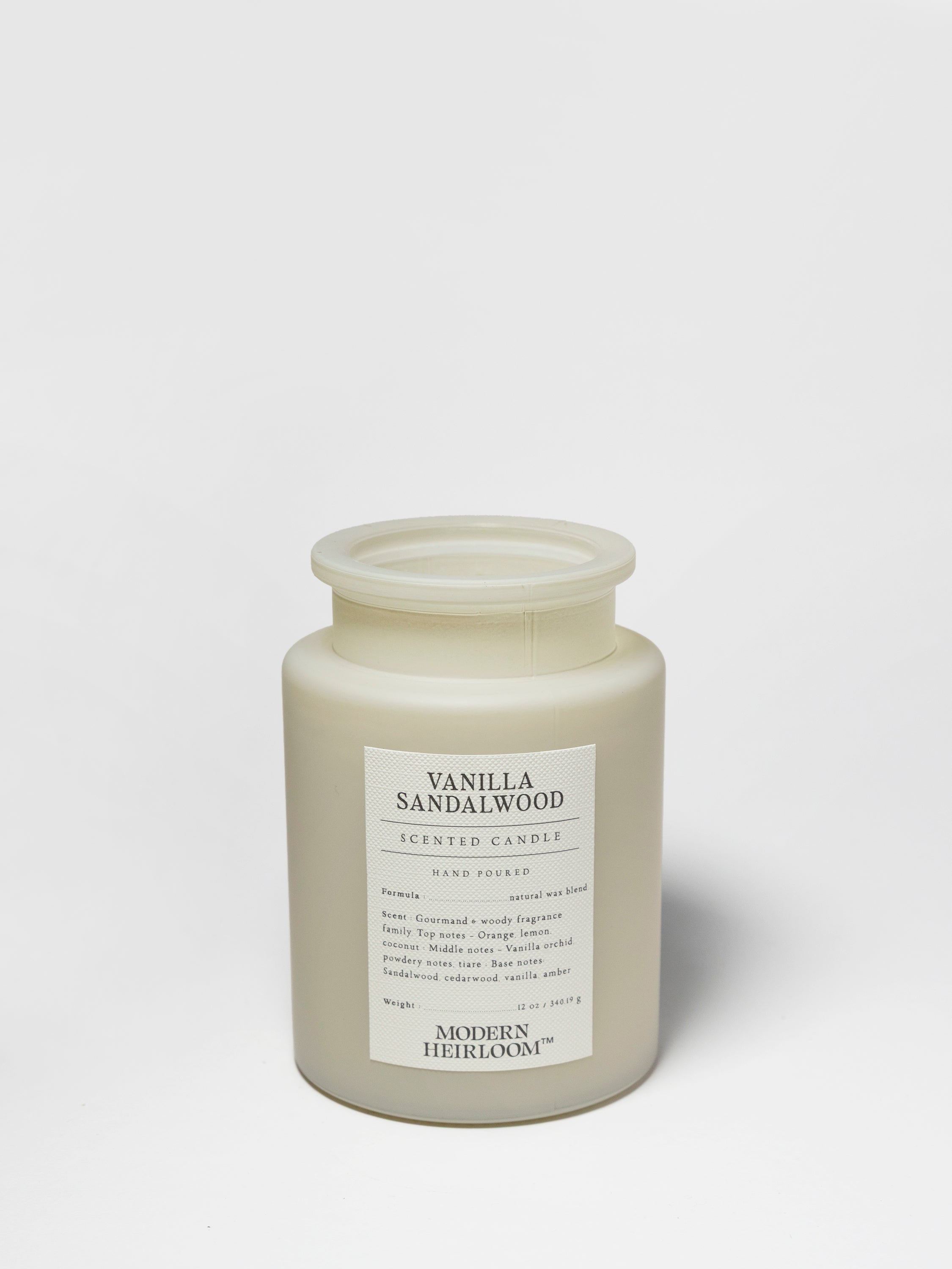 Vanilla Sandalwood 12 oz scented candle