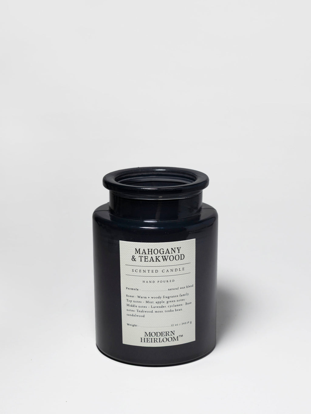 Mahogany & Teakwood 12 oz scented candle