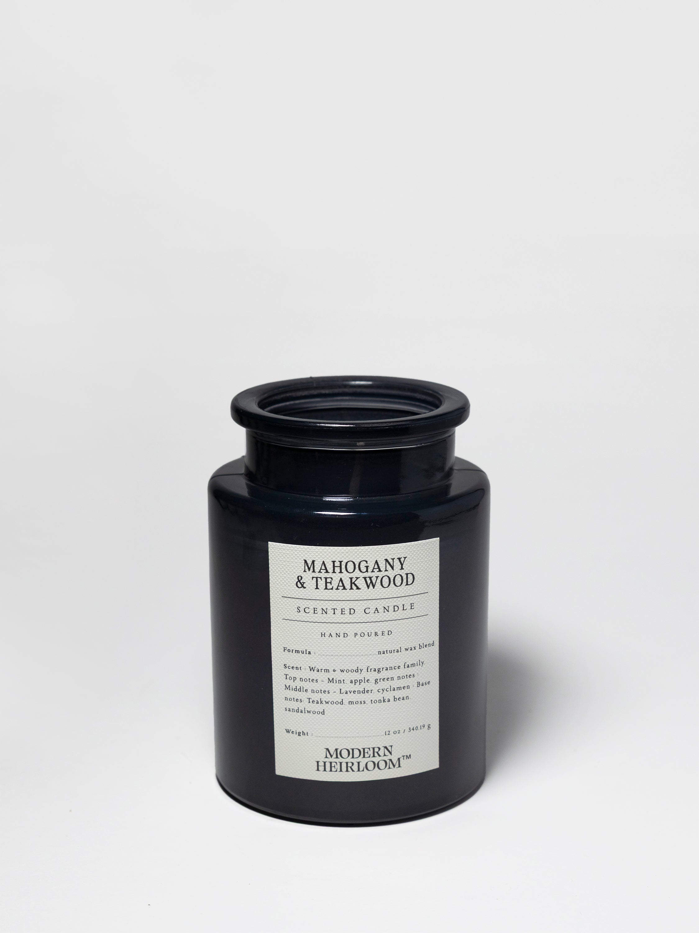 Mahogany & Teakwood 12 oz scented candle