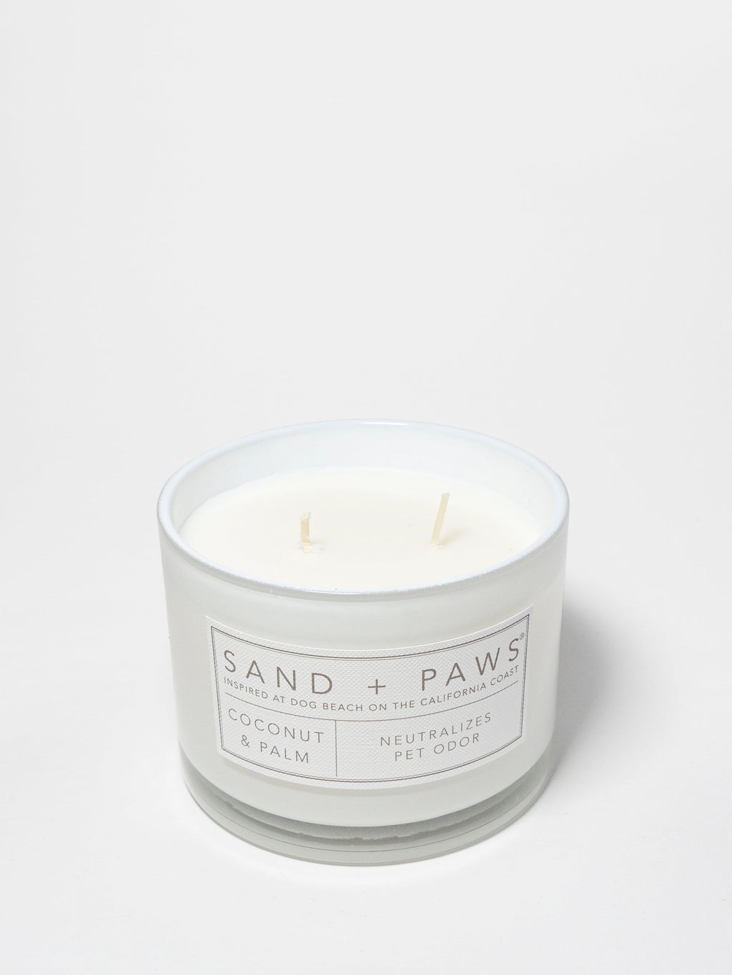 Sand + Paws Coconut & Palm 12 oz scented candle