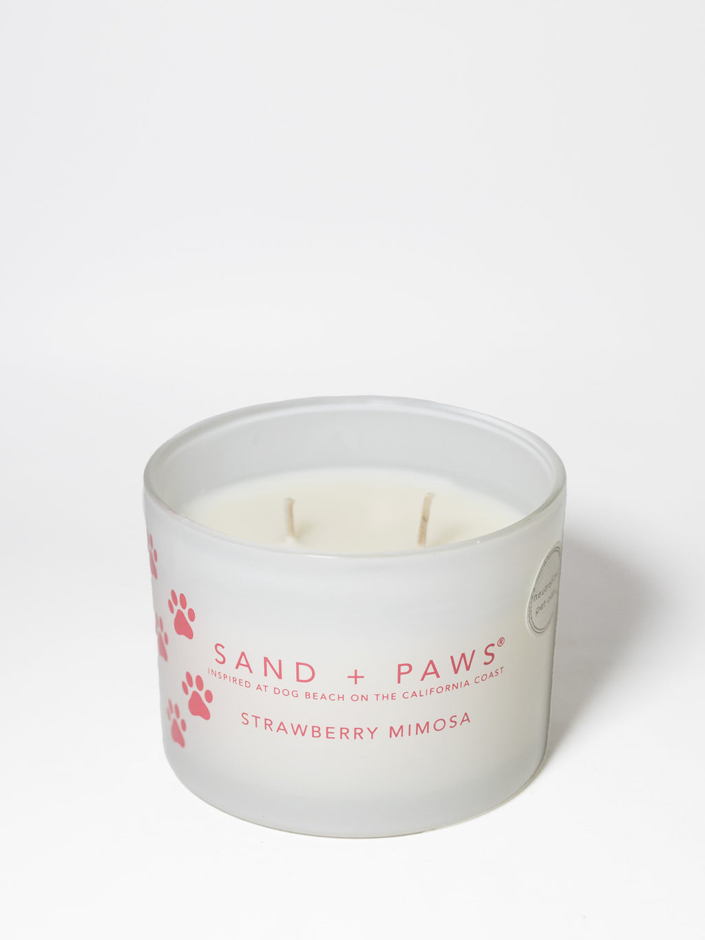 Sand + Paws Strawberry Mimosa 12 oz scented candle
