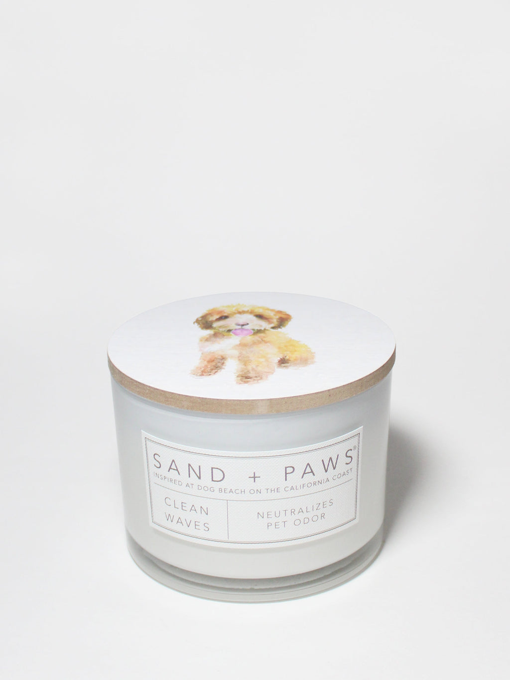 Sand + Paws Clean Waves 12 oz scented candle