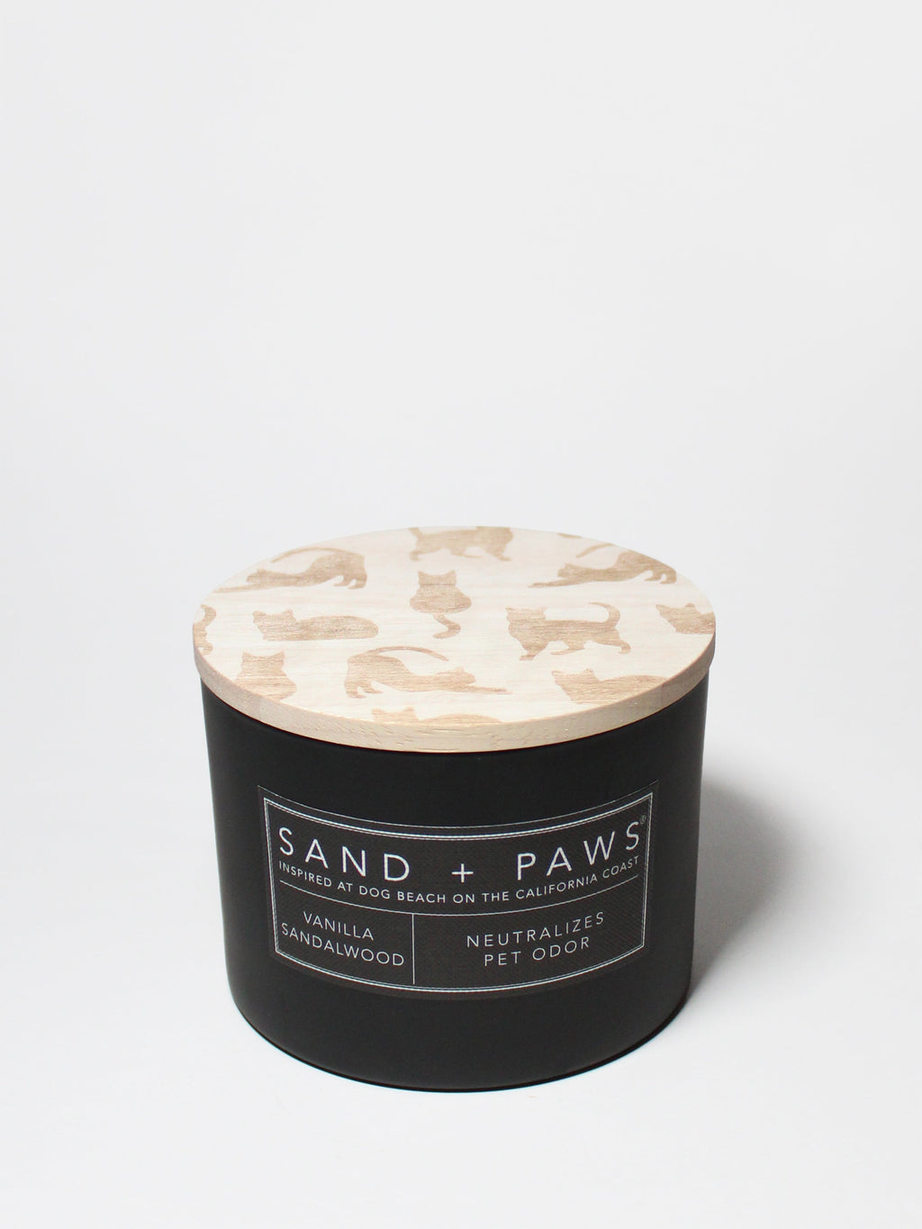 Sand + Paws Vanilla Sandalwood 12 oz scented candle