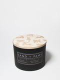 Sand + Paws Vanilla Sandalwood 12 oz scented candle