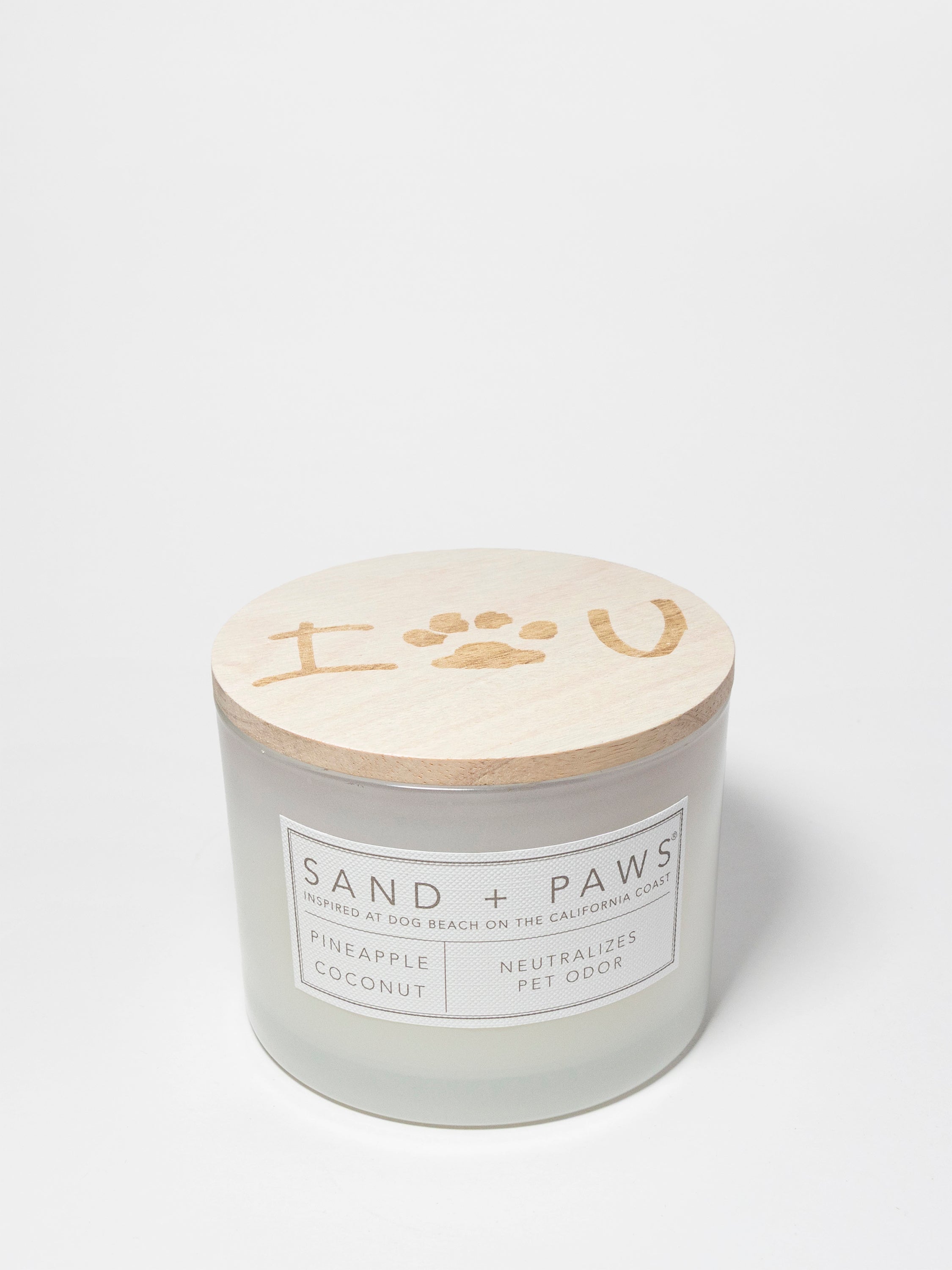 Sand + Paws Pineapple Coconut 12 oz scented candle
